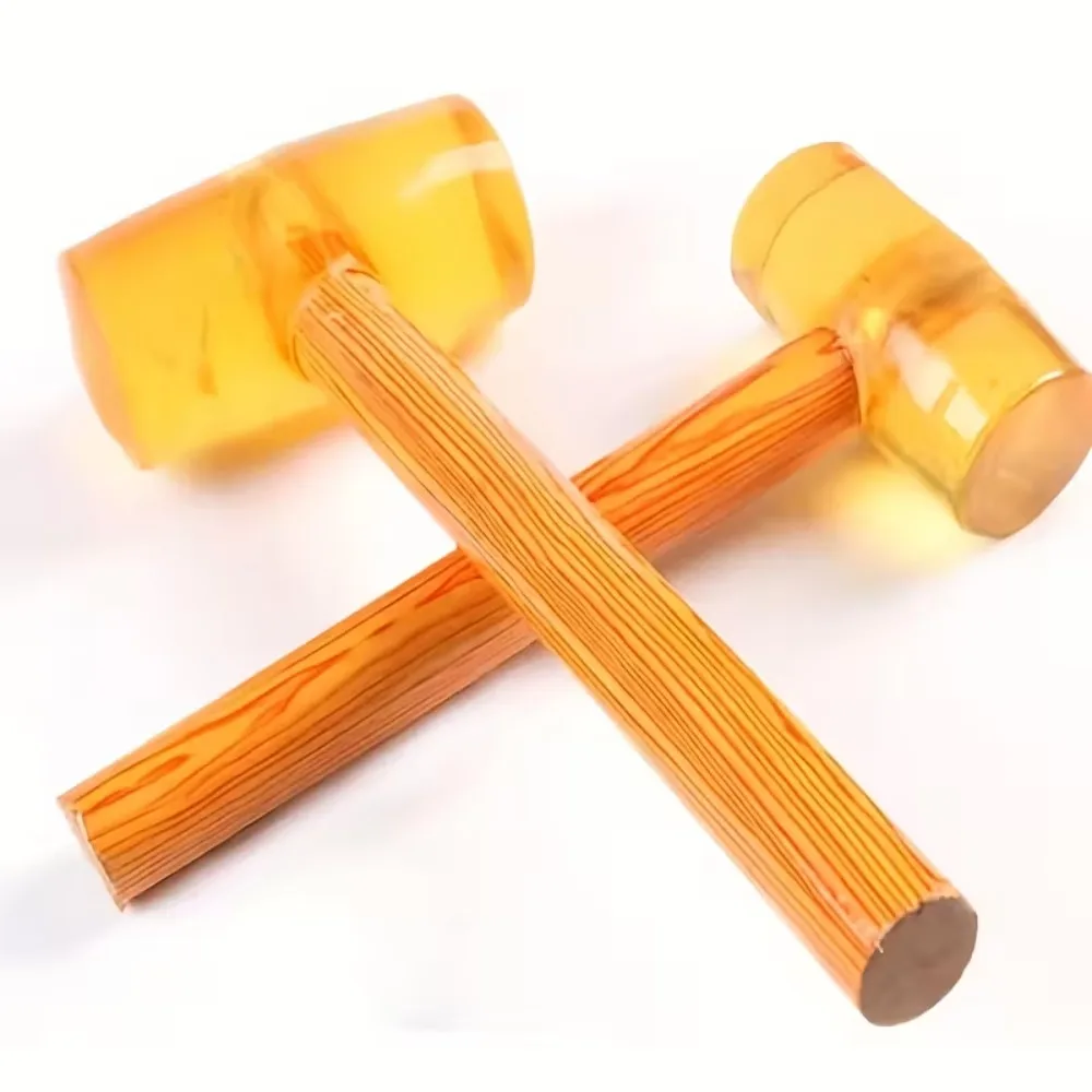 Professional Rubber Hammer for Floor Tile Installation Durable Fiberglass Handle Carpenter Tool