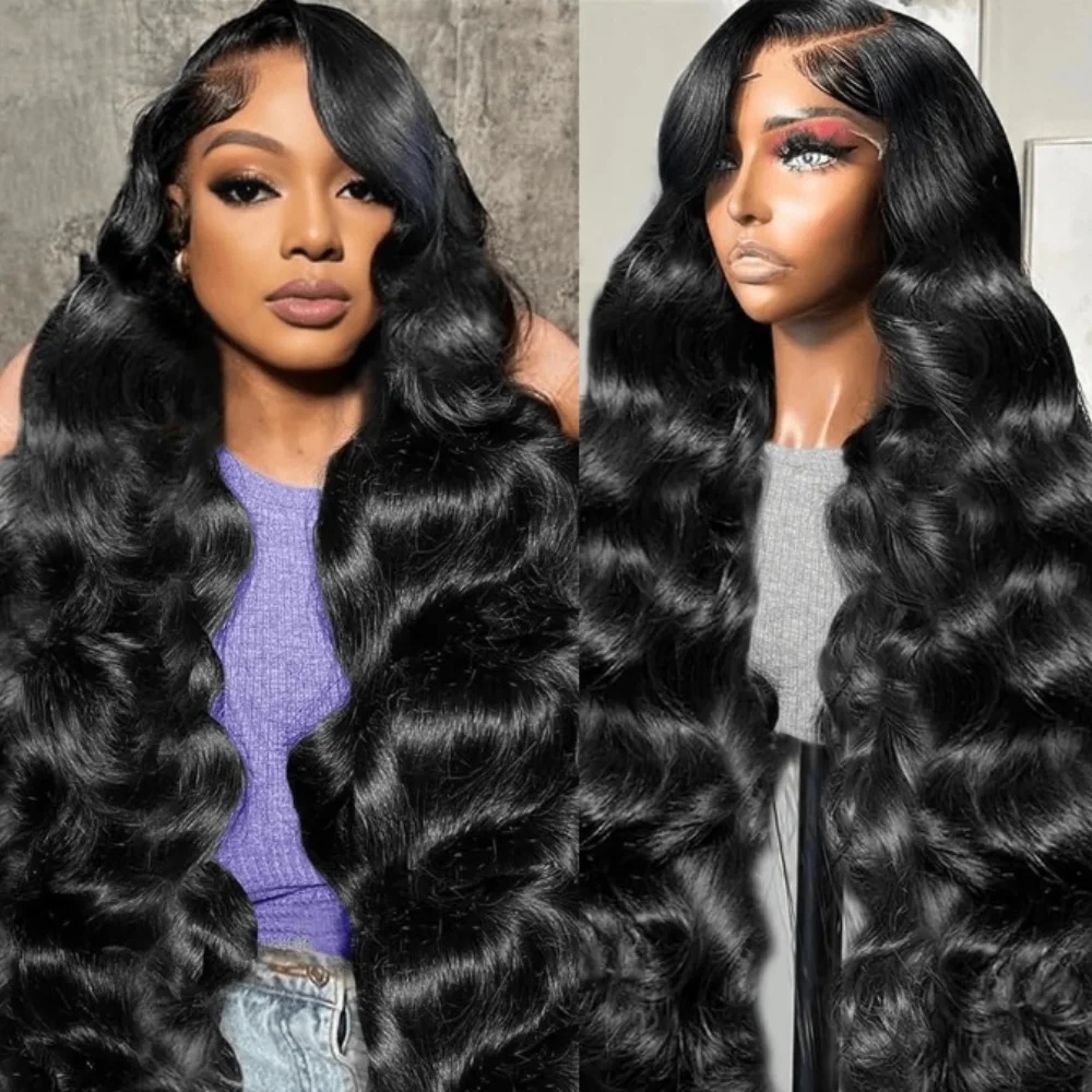 Body Wave 13x6 13X4 Transparent Lace Frontal Preplucked Brazilian Human Hair Wig Gleuless 5X5 6X4 Lace wavy Wigs For Women