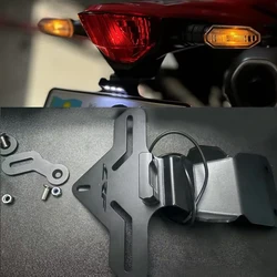 For Honda CRF 300L 2021 22 2023 2024 CRF300L Rally License Plate Holder Bracket Motorcycle Rear Fender Eliminator Tail light LED