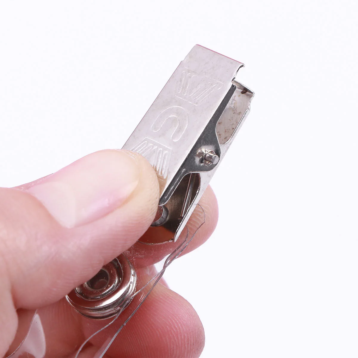 

100 Pcs Retractable Badge Reel Chest Clip Extra Long Cord Stainless Alligator Ideal for ID Holder Tags Keys Office Students