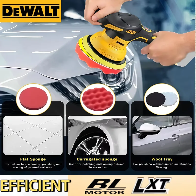 ديوالت شاشة ديجيتال اللاسلكي 8 التروس سيارة الملمع الكهربائية الملمع السيارات سيارة الصبح آلة تلميع لبطارية 20 فولت #2