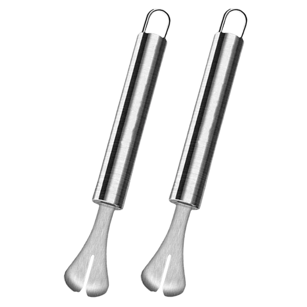 

2Pcs Stainless Steel Bowel Cutter Poultry Intestine Opener Ergonomic Handle Poultry Gutting Tools Kitchen Cooking