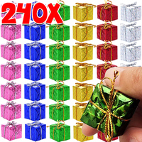 Xmas Foam Gifts Boxes Christmas Tree Hanging Pendants Colorful Candy Boxes Wholesale Home Festival Party Decoration Supplies