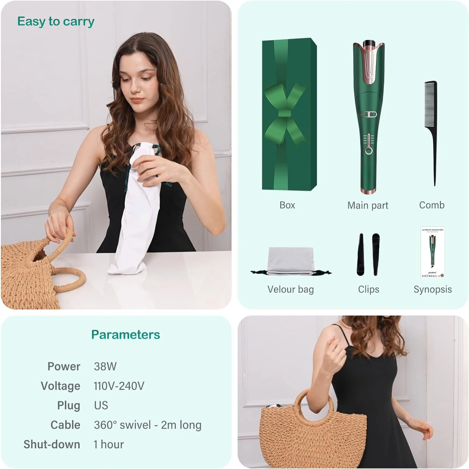 Обновите свой рутин с помощью более гламурных, высококачественных и объемных термостойких бигуди. Скажи прощай, вьющееся, скучное