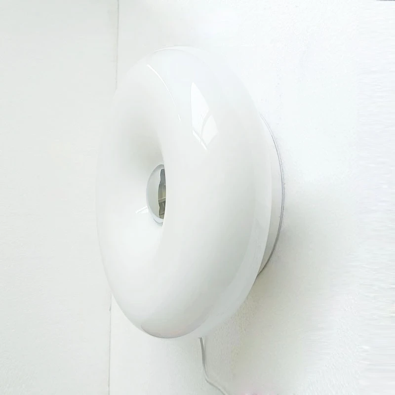 Imagem -05 - Donut Lâmpadas de Parede de Vidro com Plugue Laranja e Luz Branca Iluminação Led Sala de Estar Quarto Mesa de Estudo Interior Interruptor de Toque Ambiente