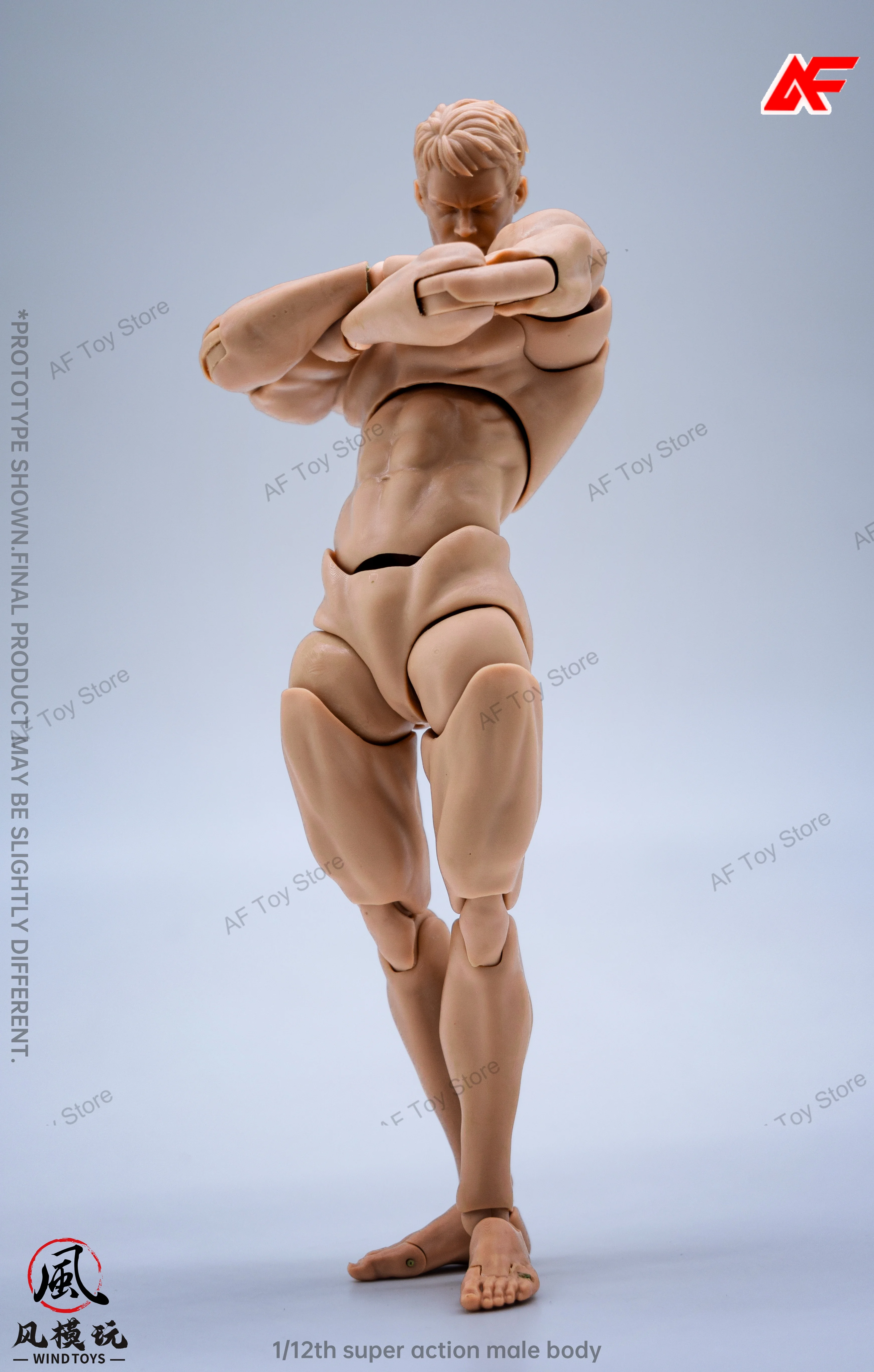 Wind toys 1/12 Scale Male Muscular Body Super Flexible Movable Doll 16cm Action Figure Model Toys