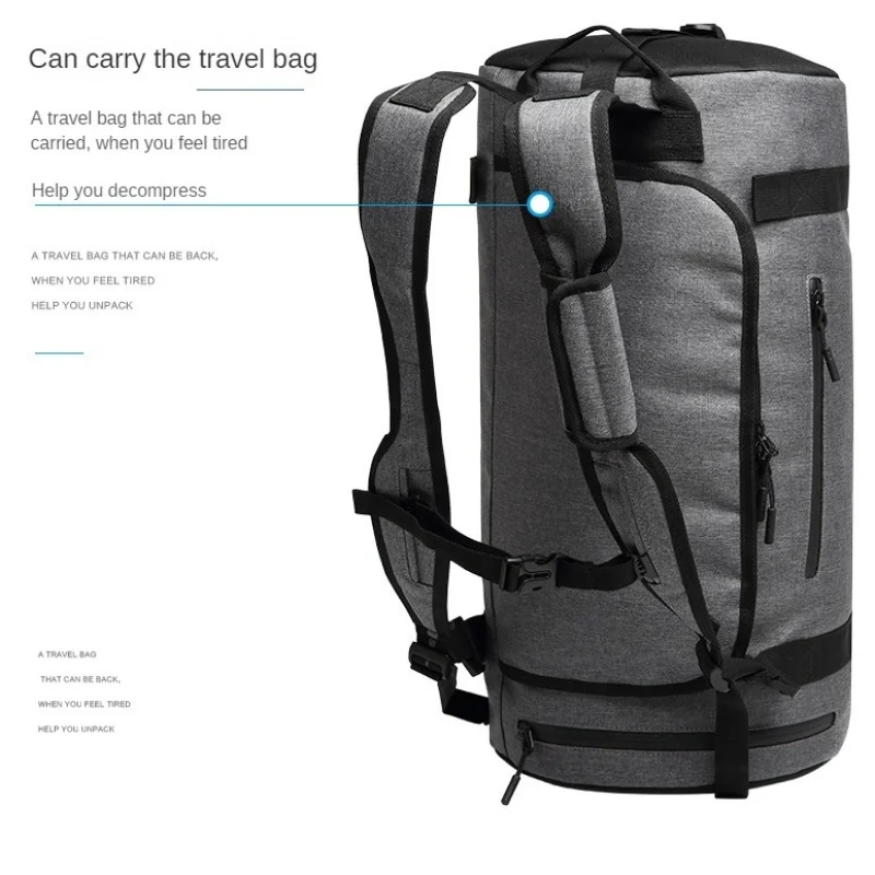 Fitness Bag Dry Wet Separation Fitness Bag Multifunctional Dual Shoulder Men's and Women's Travel Bag