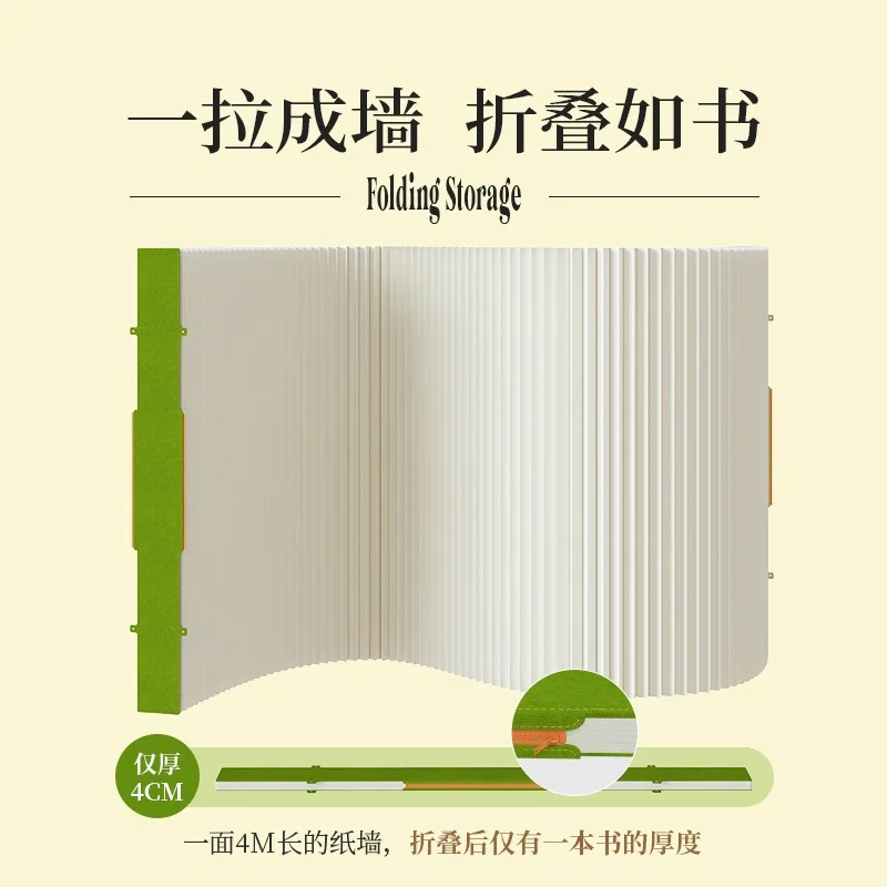 screen partition folding wall panel, grille living room live stream background panel, room separation soft