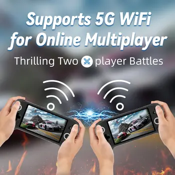 ANBERNIC RG556 復古掌上遊戲機 5.48吋 AMOLED 螢幕 WIFI 安卓遊戲播放器 支援 AI 助理串流 8 最佳銷售 安卓掌上型遊戲機 - №4