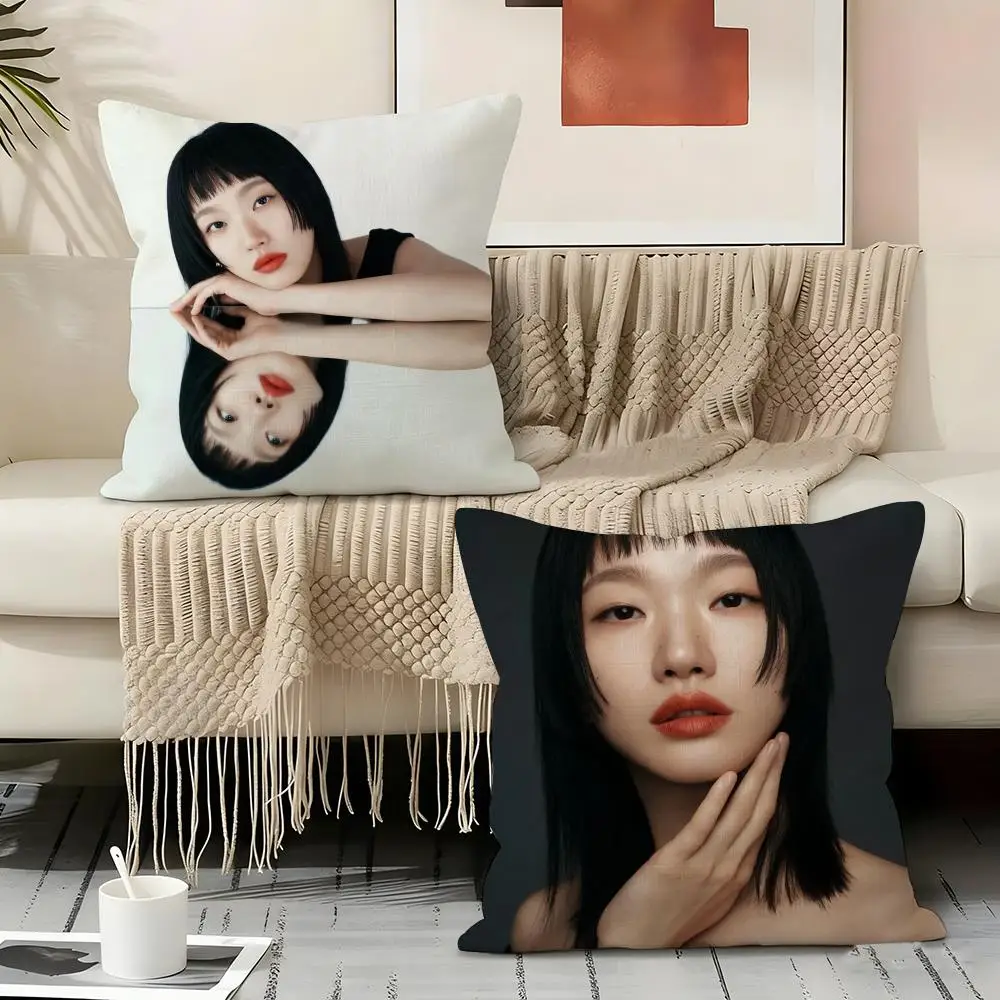 Kim Go E-eun Actor Pillow Case Pillowcase, Double-sided Printed, Sofa Cushion, Bedroom Headboard Pillow