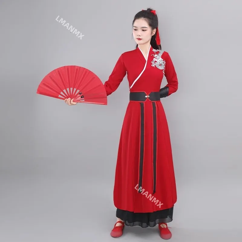 Costume da spettacolo di danza classica, esame d'arte di danza dei fan femminile, canzone di battaglia Bicang, costume da spettacolo per orologi femminili