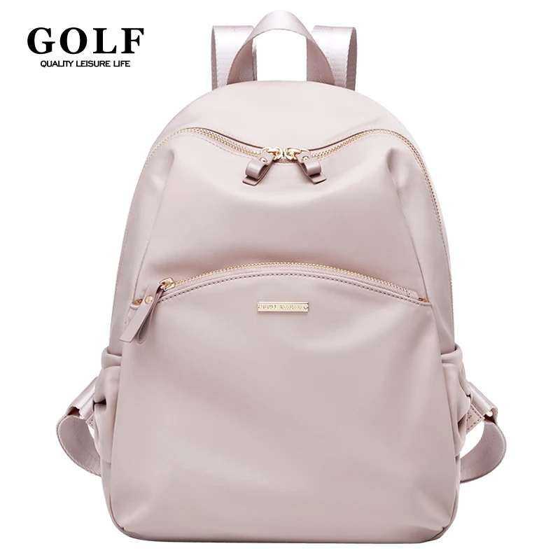 GOLF Plecak damski Modne plecaki Lekki elegancki plecak z kokardką Różowy Śliczny mały plecak Torebka dla pań z zabezpieczeniem przed kradzieżą