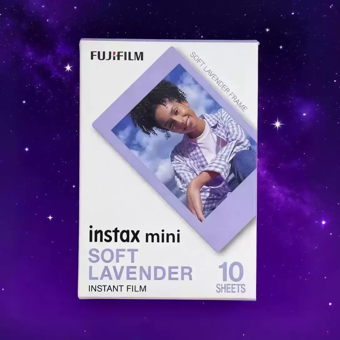 For Fuji Mini 12 11 8 9 7s 25 26 70 Evo Instax Camera Fujifilm Instax Mini Color Film Soft Lavender Film 10/30/50/100 Sheets