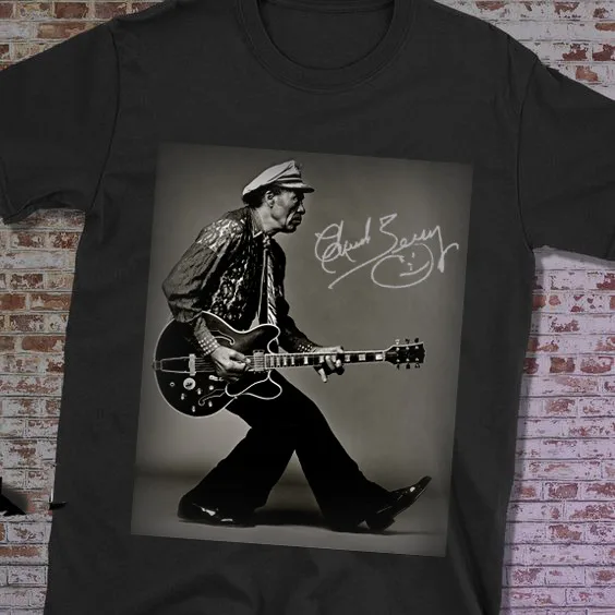 Chuck Berry signature T-shirt Tee Unisex Short Sleeve Full Size S to 5XL LI89