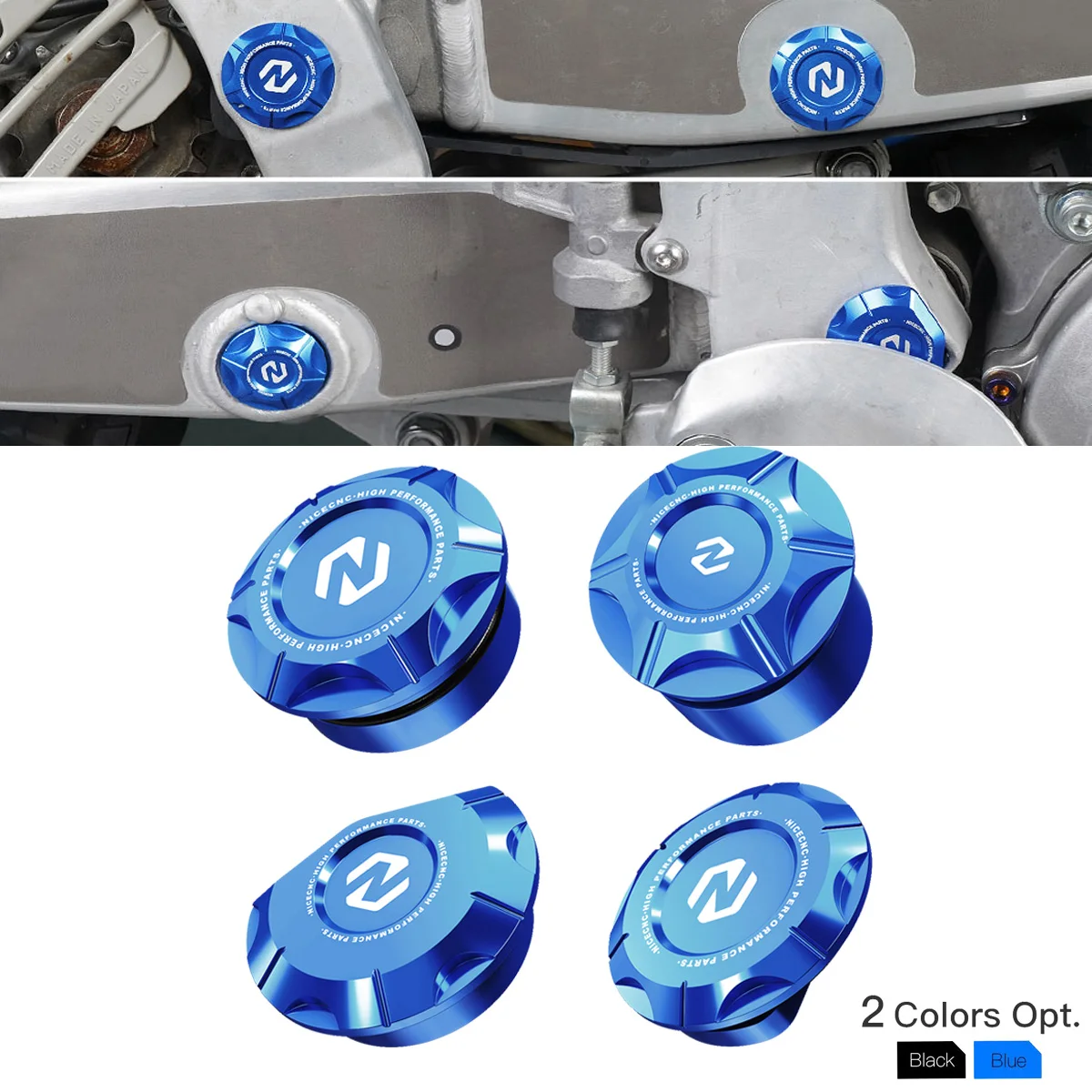 

NICECNC For Yamaha YZ250 YZ 250 2016-2023 Motorcycle Frame Hole Plug Cover Cap Aluminum 2022 2021 2020 2019 2018 2017