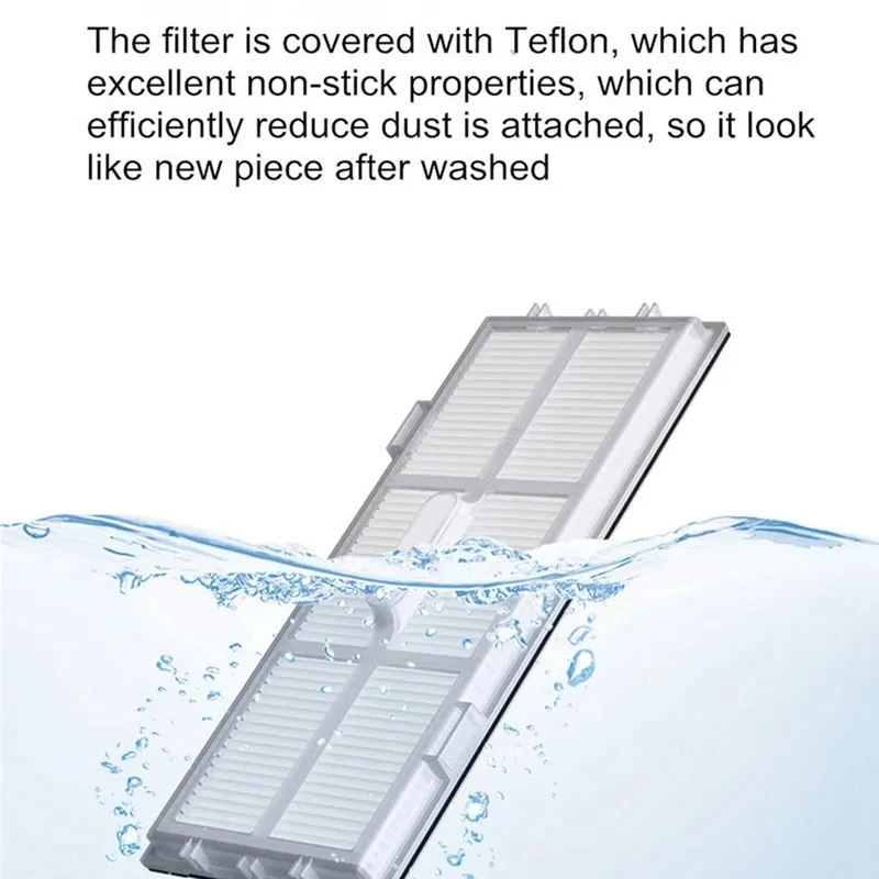 Filter HEPA kain pel sikat sisi utama untuk Xiaomi Roborock S7 S70 S7 Max T7S T7S Plus penyedot debu Robot