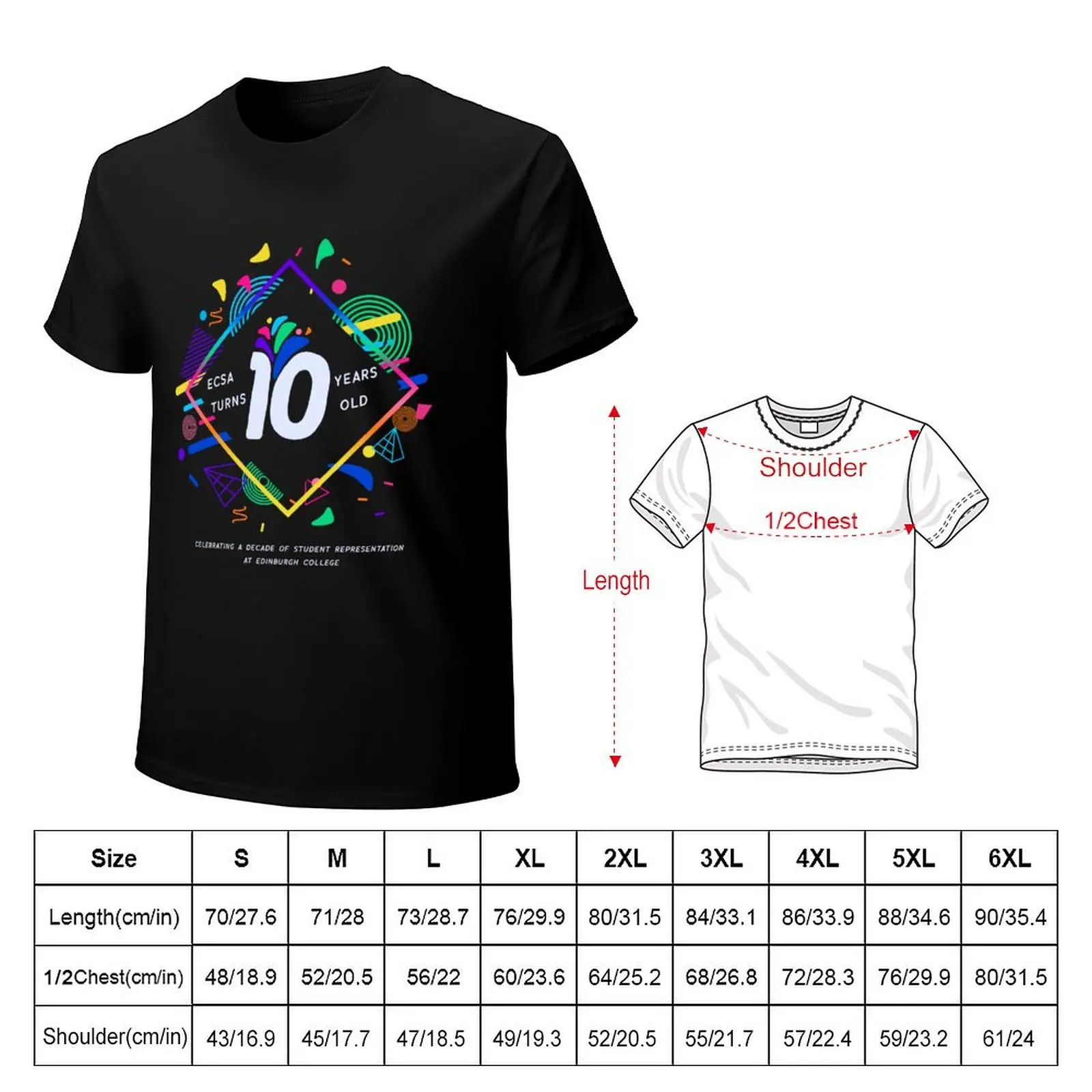 10 Year Anniversary! - Light Blue T-Shirt cotton t shirts man 100% T-Shirt
