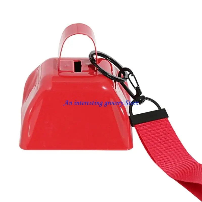 652D Handheld Metal Cowbell Loud Clear Sound Cheering Noise Maker for Sports Event