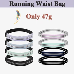 Riñonera ligera para correr para hombre y mujer, bolsa impermeable para exteriores, cinturón elástico para correr, ciclismo, Fitness, Maratón