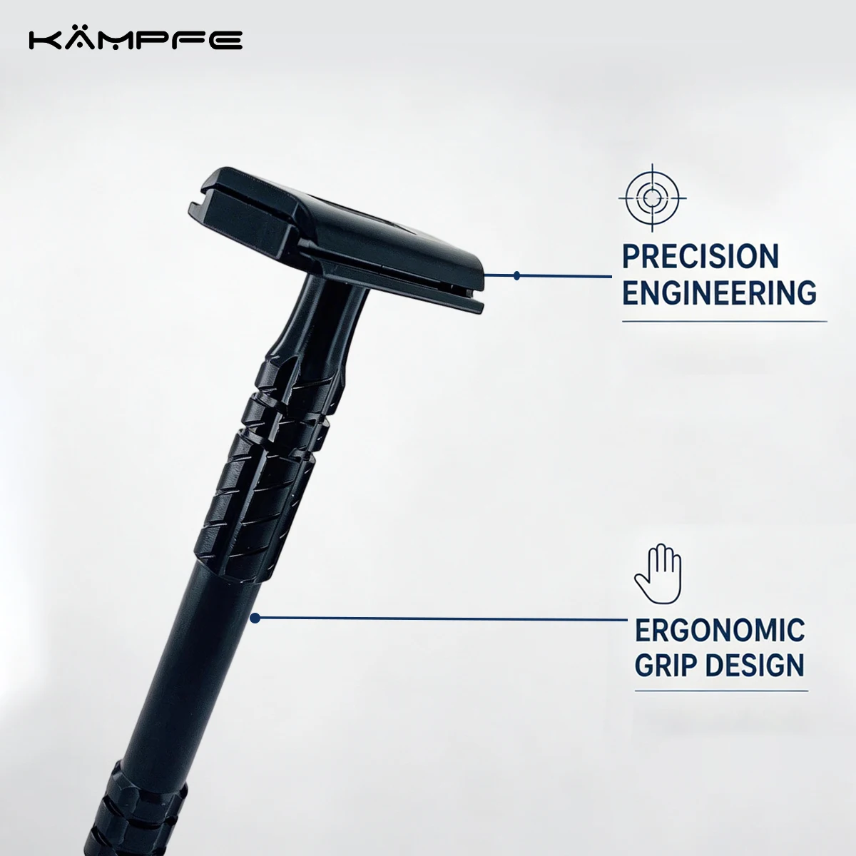 kampfe-premium-cnc-machined-aluminum-alloy-double-edge-safety-razor-classic-mild-de-razor-manual-wet-shaving-for-men