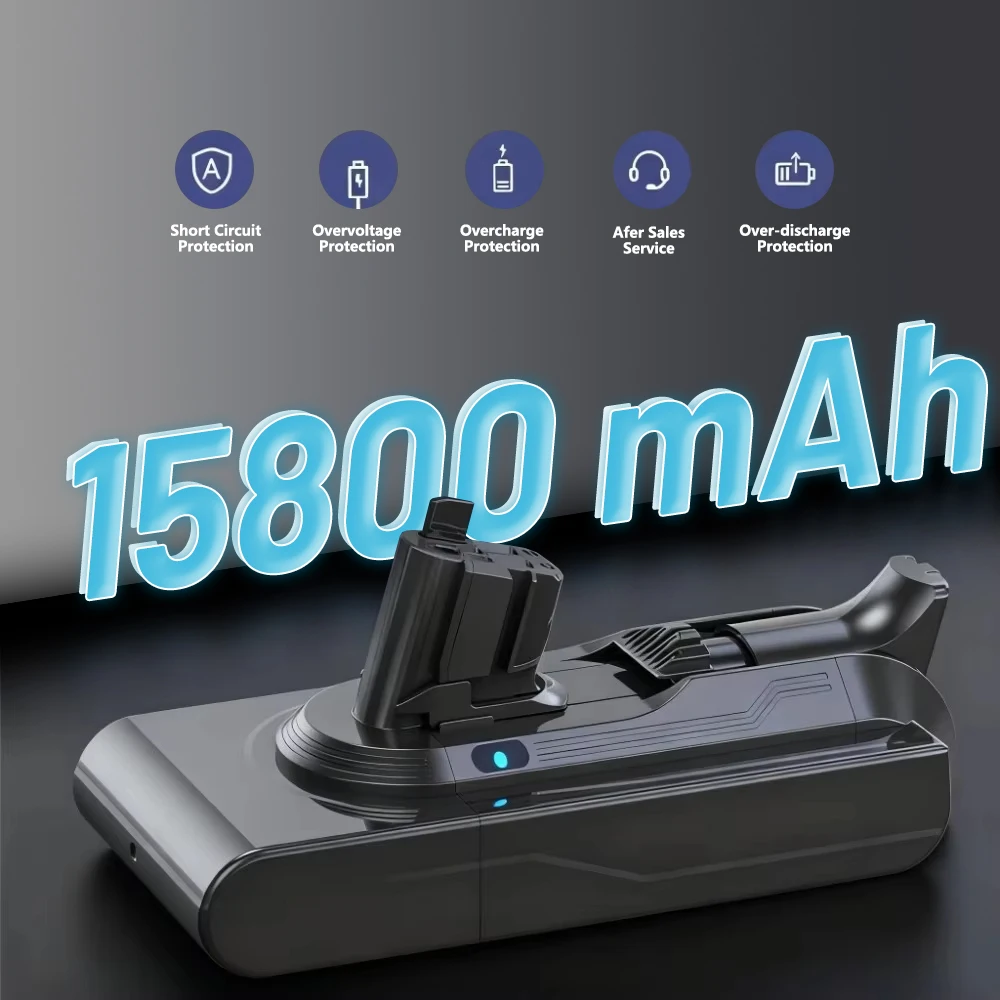 

For Dyson V11 15800mAh series SV07SV09SV10DC58DC31 vacuum cleaner rechargeabl Handheld Vacuum Cleaner Spare Batteri