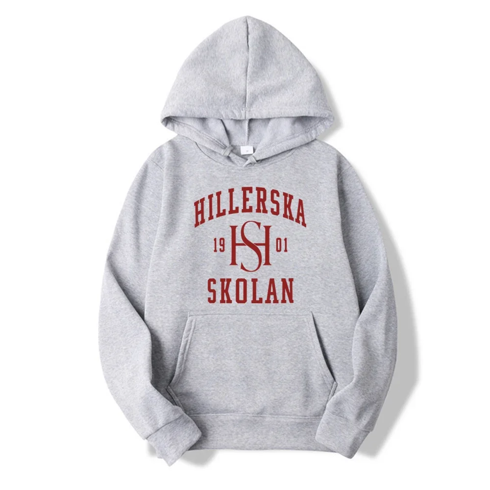 Young Royals Hoodie Hillerska Skolan Logo Hooded Sweatshirt Hillerska Skolan Pullover Wilhelm and Simon Tv Show Unisex Hoodies