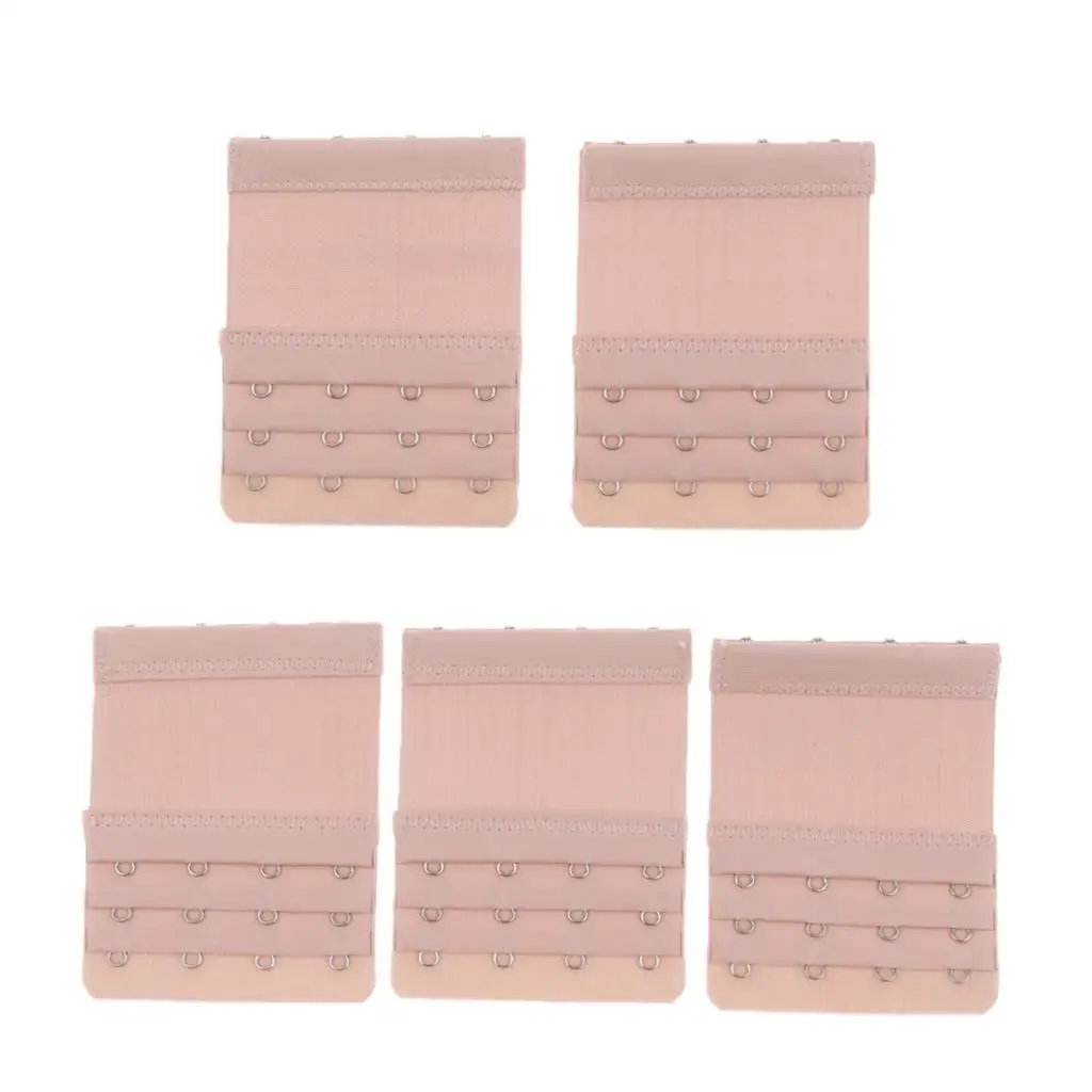 Womens Bra Extenders Adjustable 4 Hook Elastic Strap Replacement Band for Maternity Lingerie