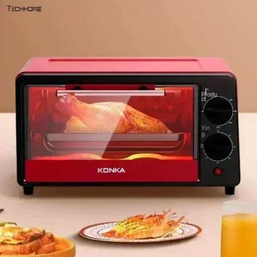 

Electric oven home kitchen small mini automatic 12 liters large capacity cake baking multifunction new double knob design