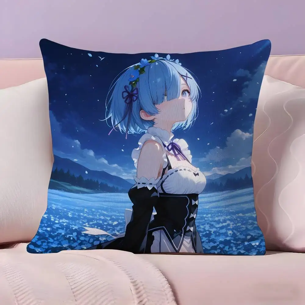 ReLife different world zero Rem Pillow Case Ultra Soft Skin Friendly Fabric Cloud Like Comfort & Concealed Zipper