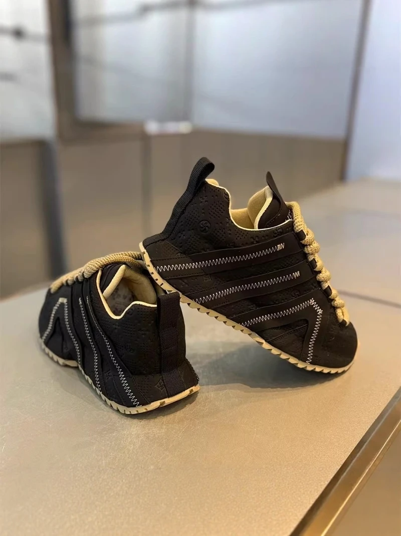 

Men'S Dad Shoes Spring Summer Casual Fashion Thick Bottom Youth High Top Sneakers Comfortable Breathable Cotton Lined
