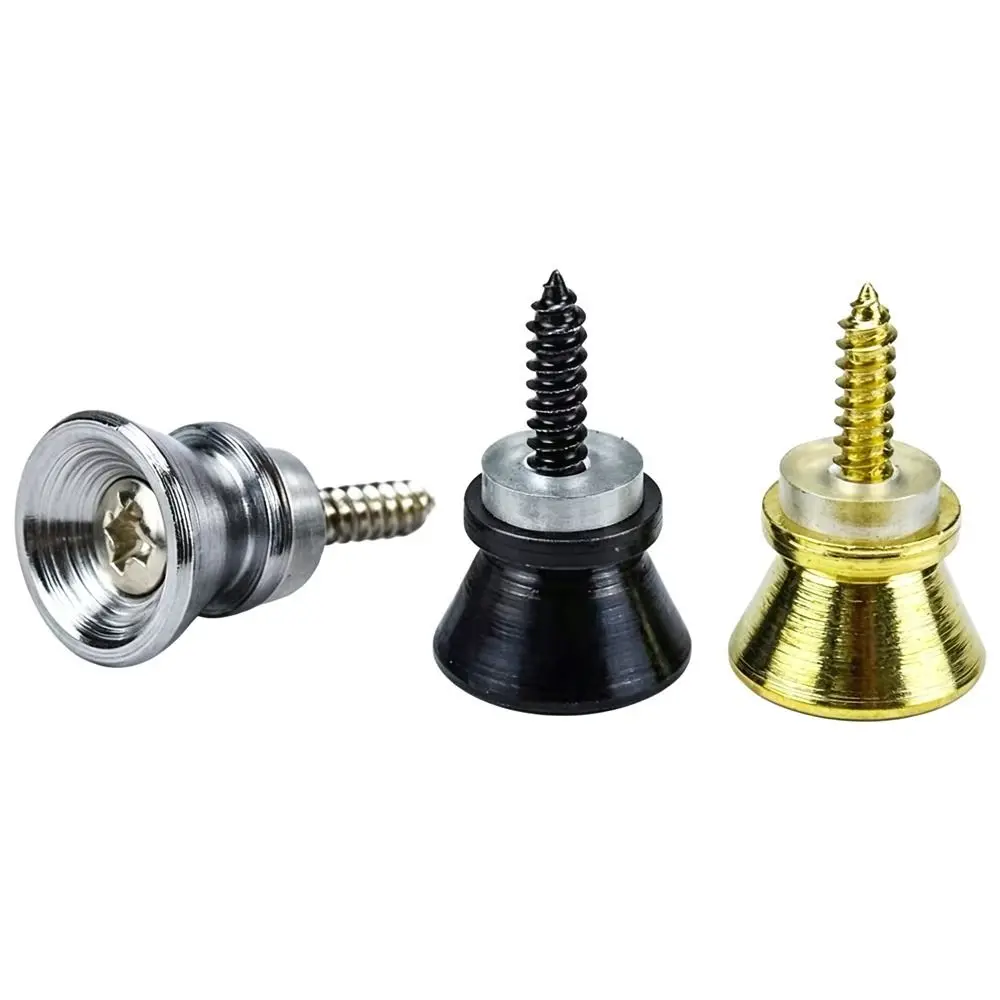 10Pcs Strap Retainer System Guitar Strap Lock Removable Security Locking Guitar Button Multi-color Metal Locking Pins