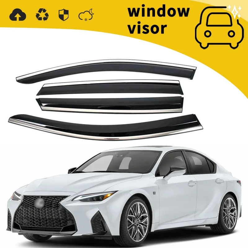 Suitable for 19-23 Lexus IS rain shield door sunny rain shield window rain eyebrow rain shield modified decoration