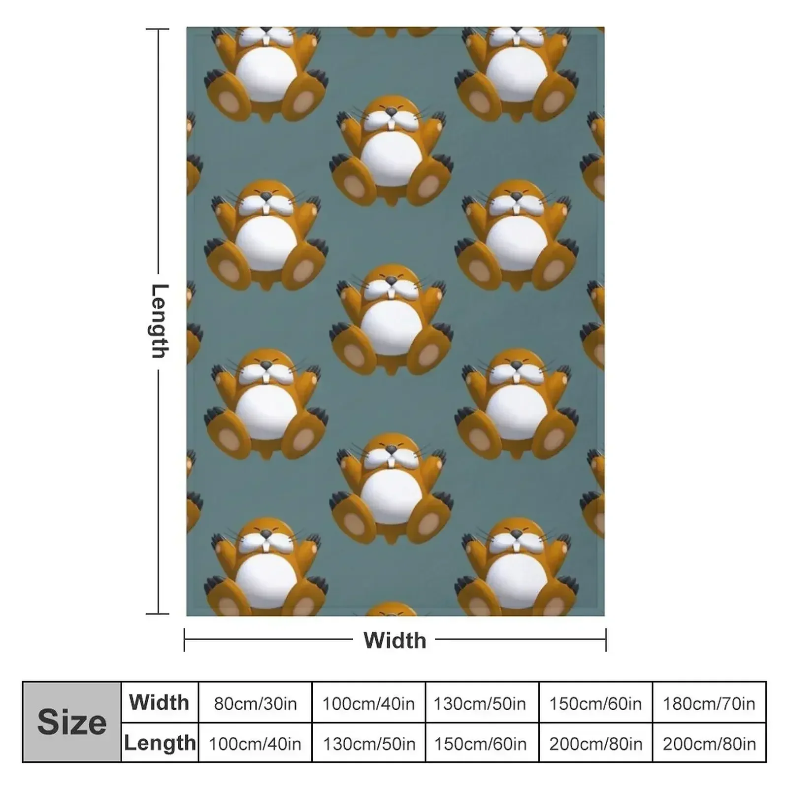 New Monty Mole Throw Blanket couch cozy soft plush fuzzy picnic outdoor blanket