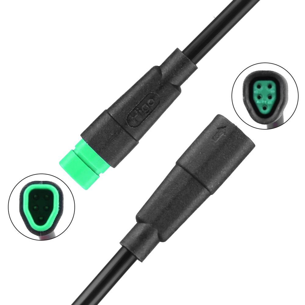 Ebike Display Verlängerungskabel 5PIN Männlich Weiblich Draht Für BAFANG Display KÖNNEN Protokoll DPC010 DPC080 Wasserdichte Verlängerungskabel 66 cm