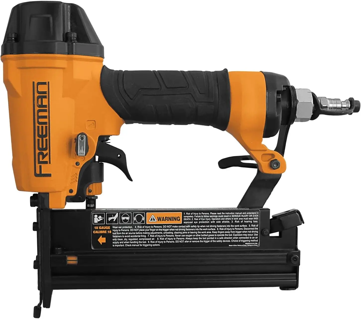 Pneumatic 3-in-1 Finish Nailer and Stapler, 16 and 18 Gauge, for Crown Molding, Baseboards, Window Casings, Chair Rails, Furniture, Cabinetry, and Trim Work