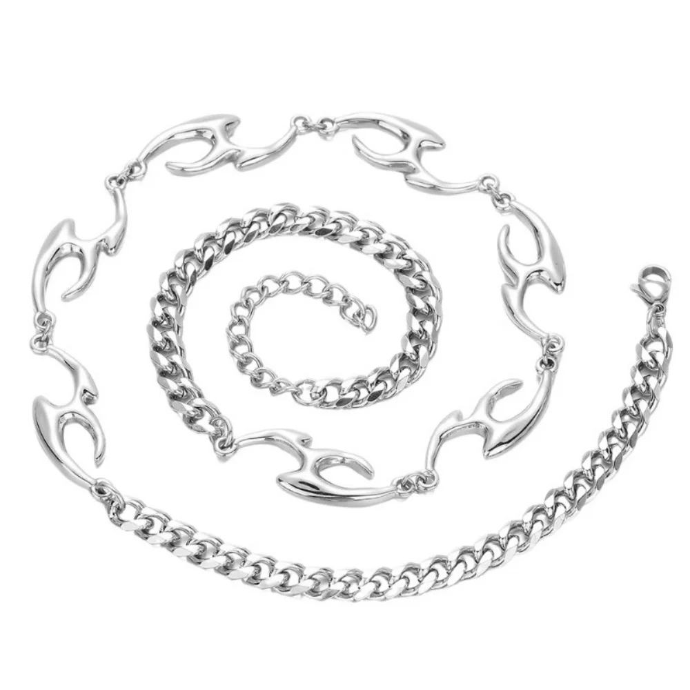 Hip-Hop Goldfarbene Edelstahl-Halskette Retro Herren Strukturierte Kleine Quadratische Platte Anhänger Halskette Mode-Schmuck Casual Accessoire – Detail 6