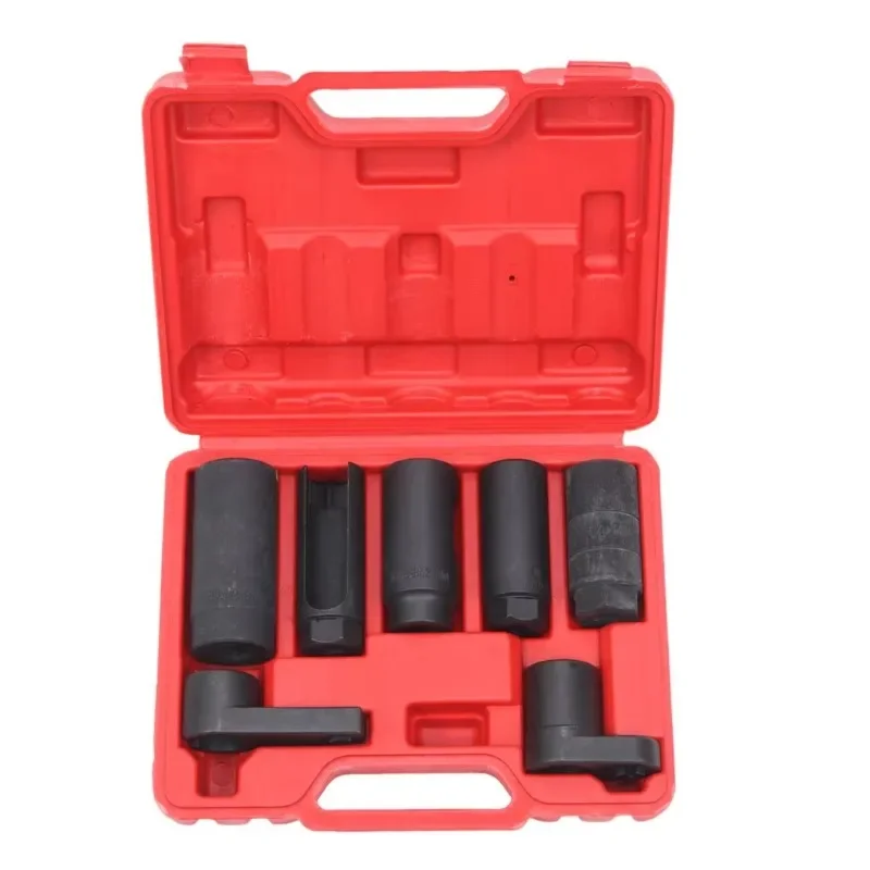 7pcs Auto Repair Diesel Oxygen O2 Tubing Sensor Socket Set Tools Kit