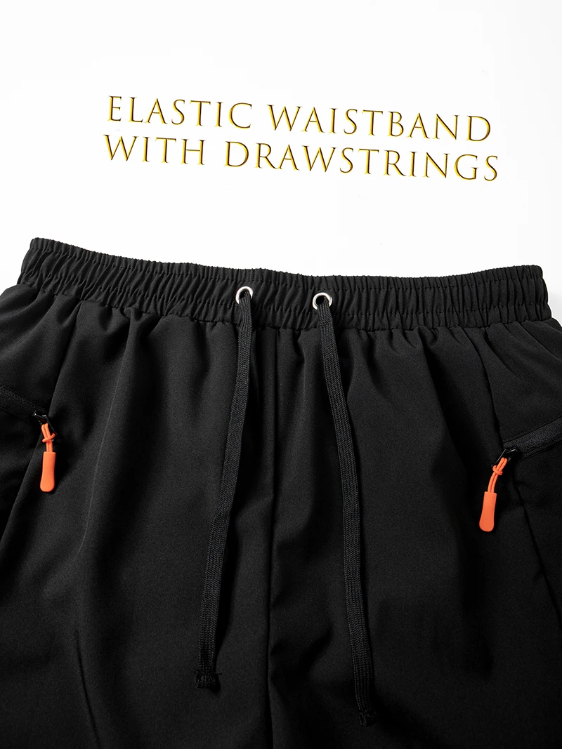 Mens Summer Beach Shorts with Zipper Pockets Quick Dry Board Shorts with Mesh Liner Swim Trunks Swimwear Swimsuit Bathing Suit image 4