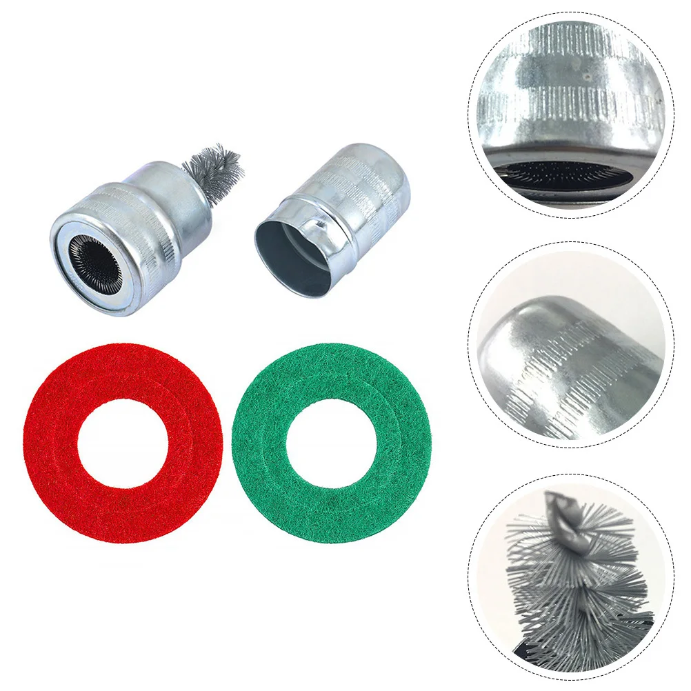 2 set Terminal Cleaning Brush 2 Sets Car Post Cleaner With Spacer Heavy Duty Steel Bristles For Truck Car