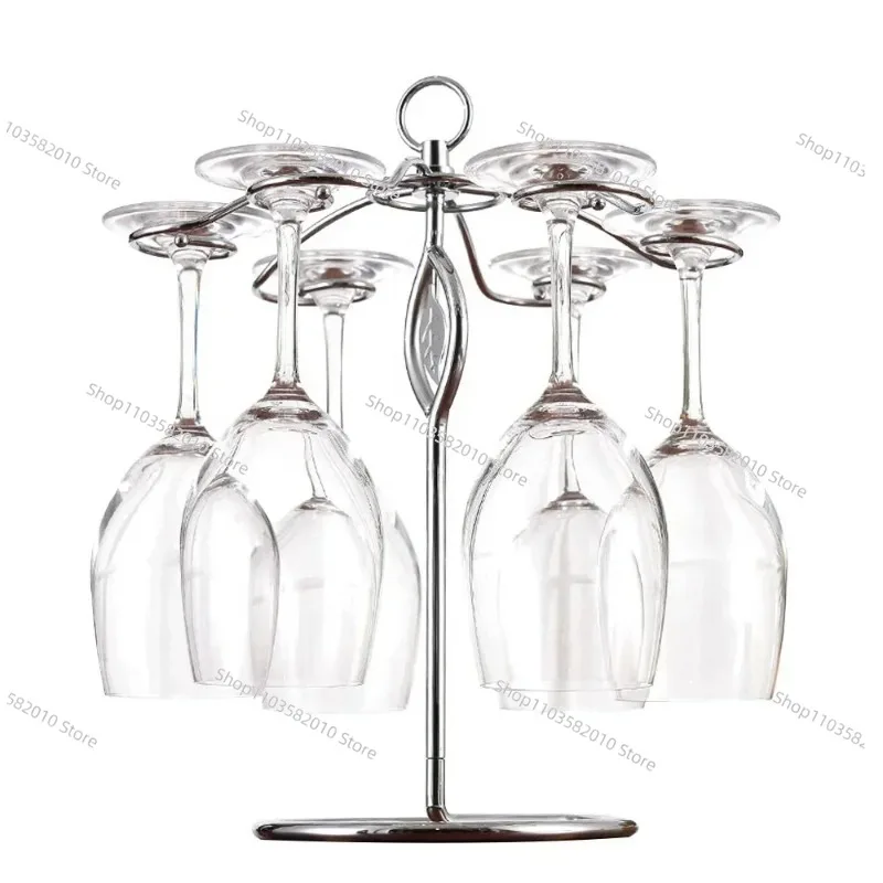 Tabletop Wood Wine Holder, Countertop Wine Rack for Bottles & Glasses, Home Kitchen Bar Decor Organizer