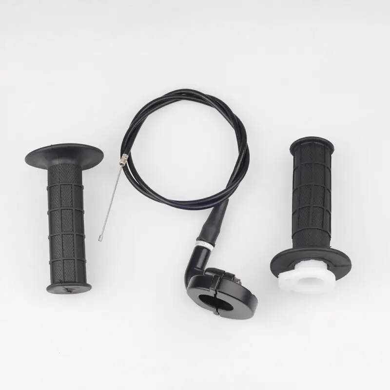 

Motorcycle Black Grip Throttle Turn For 7/8" 22mm 110-250cc With Throttle Cable Acceleration Hand Grip With Twist Cable Handle