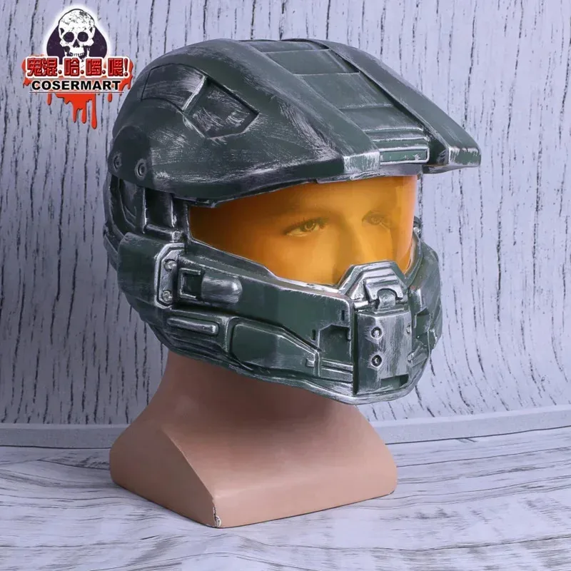 CyN3O3 casco Prop réplica disfraz de Cosplay máscara de cabeza completa equipo de PVC maestro jefe accesorios de juego N3O