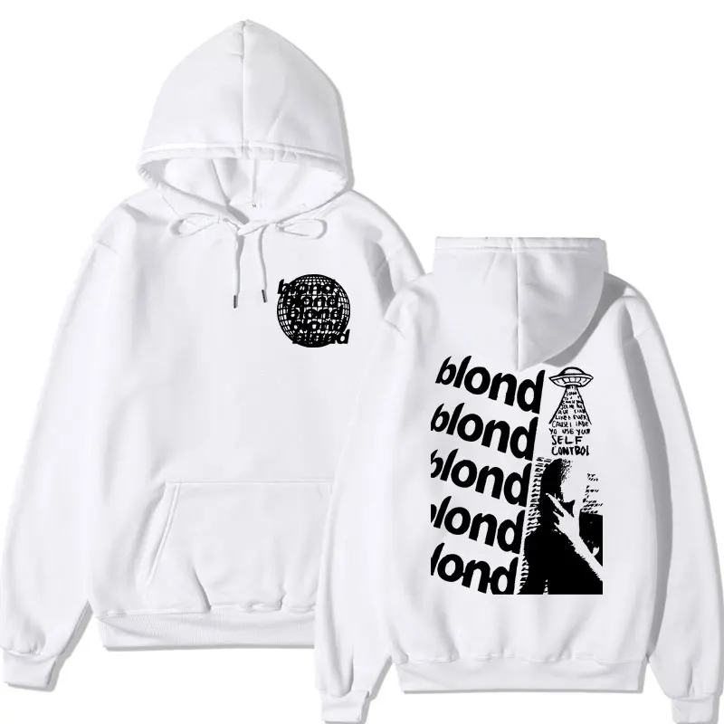 Rapper masculino e feminino Frank estampa moletom de grandes dimensões, moletom Hip Hop, álbum loiro, legal, moda casual, moletons Harajuku, streetwear