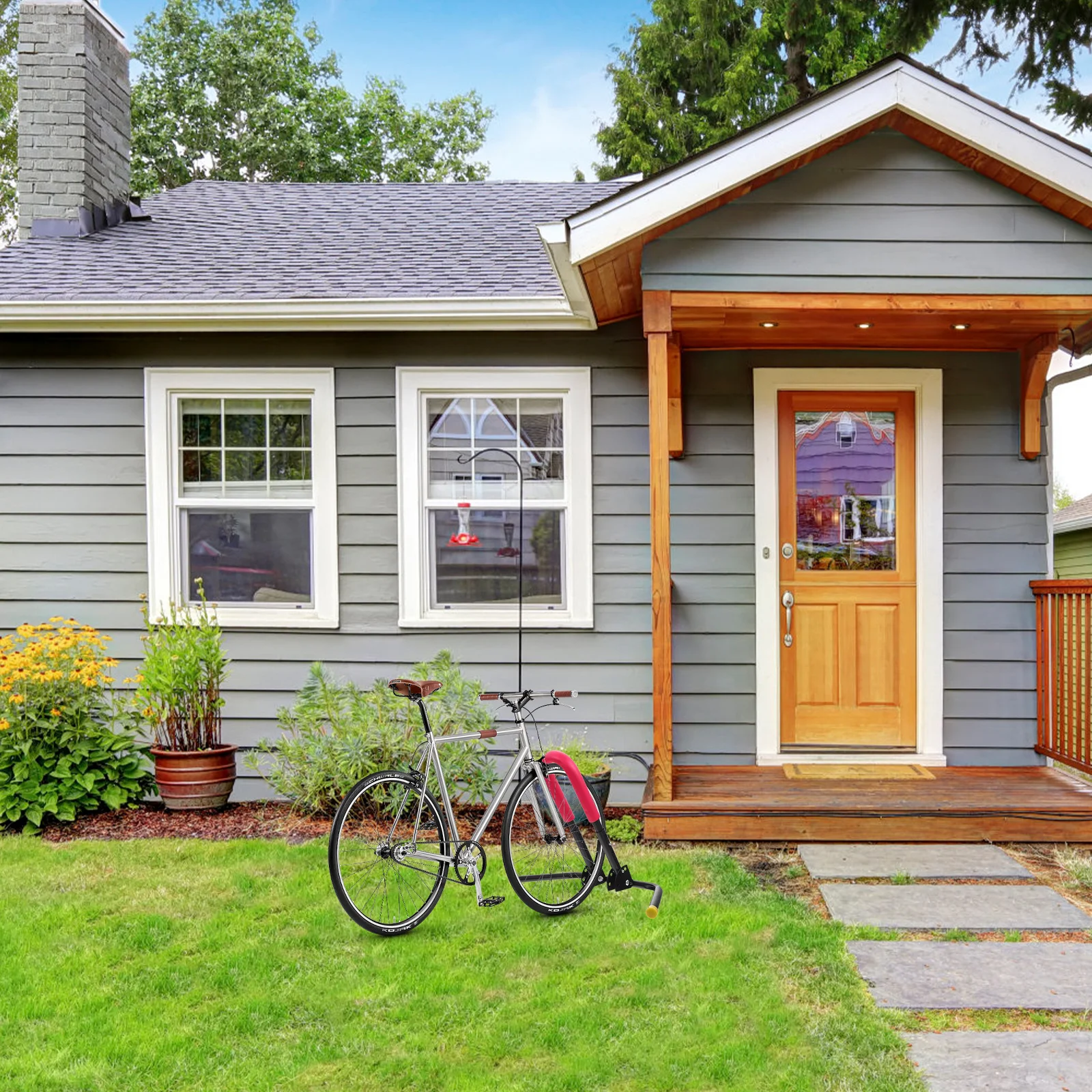 

Professional Bike Kickstand Stand for Mountain Road Folding Bikes Anti-Pressure Rustproof Long-Lasting Tilt Adjustable Side Leg