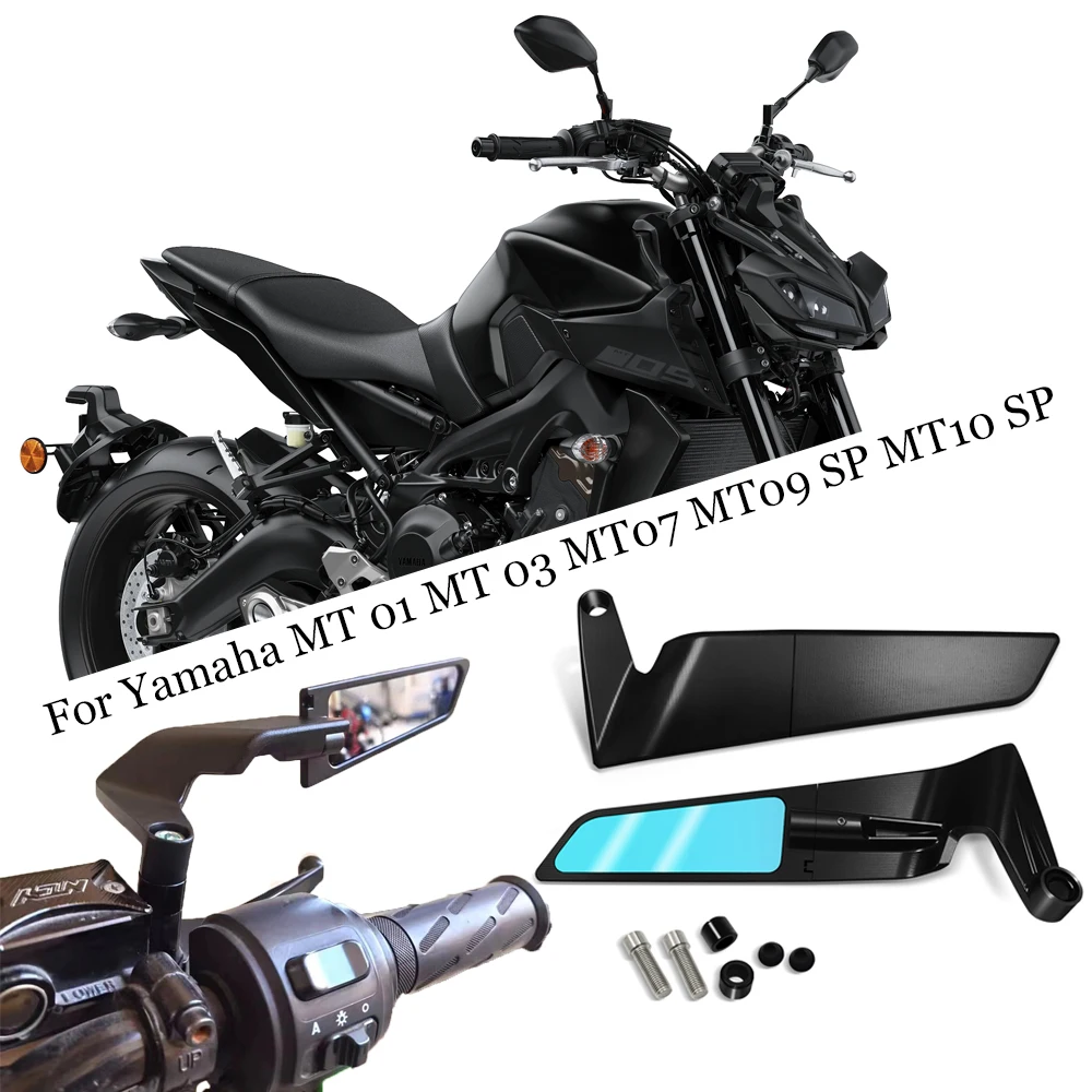 For Yamaha MT 07 MT07 MT 09 MT09 SP MT 10 MT10 SP motorcycle accessories rearview mirror wind wing side rear view reversing