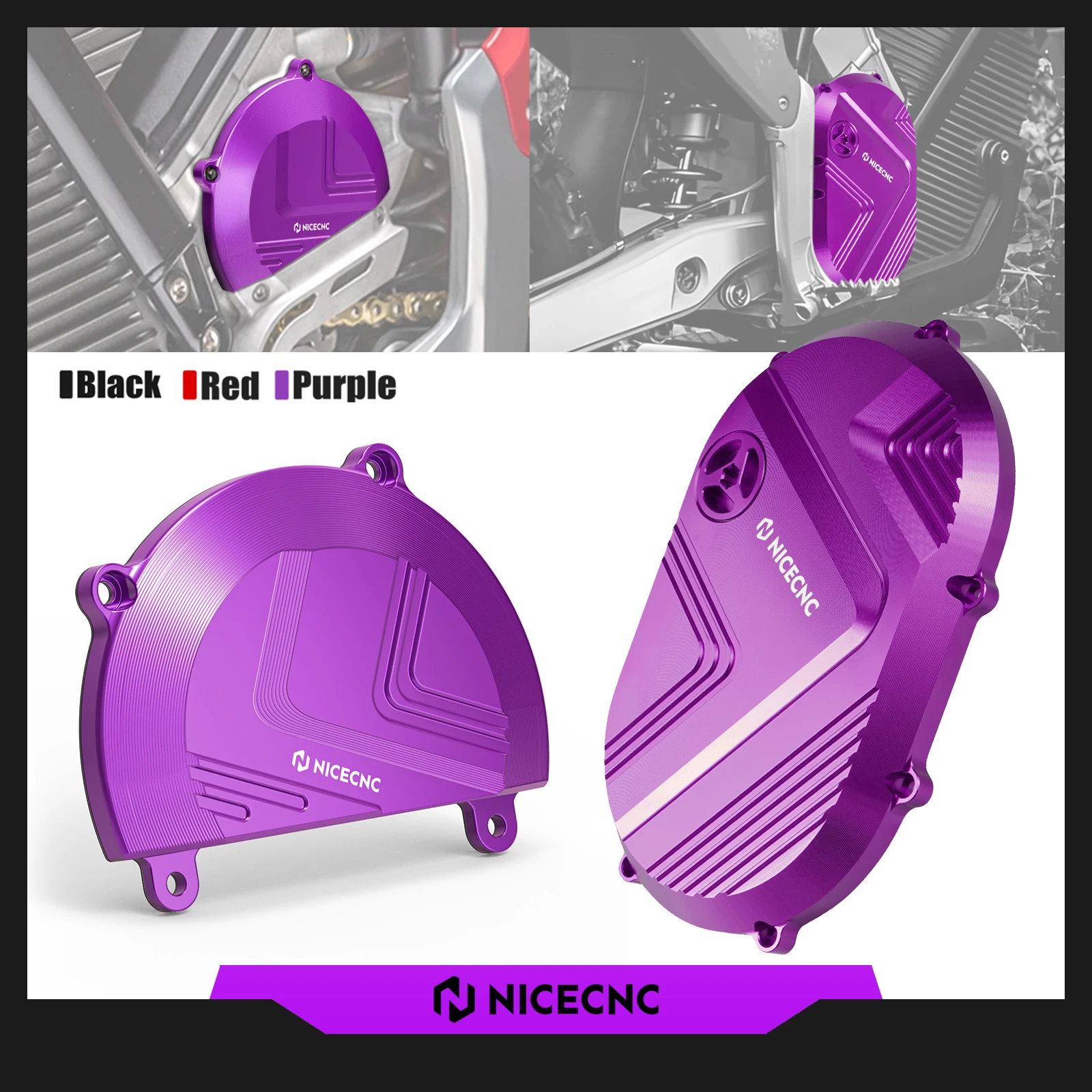 

For 2025 2024 Stark Varg EX Electric Dirt Bike Left Right Motor Cover Enlarged Sprocket Cover Chain Guard Kit For STARK VARG MX