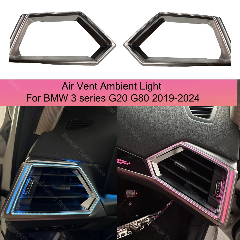11 Colour Car Air Vent Ambient Light for BMW 3 Series G20 M3 G80 2019-2024 Upgrade Accessories Atmosphere Lights Car Accessories