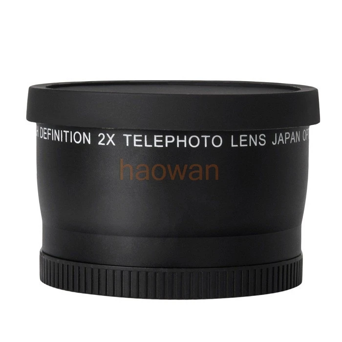 52mm 2.0x TELE Telephoto LENS for 52 mm canon nikon D3000 D3100 D3200 D5000 D5100 D5200 18-55mm pentax sony fuji DSLR Camera