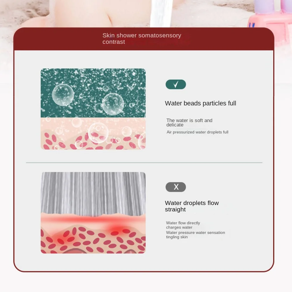 

Adjustable Baby Bath Shower Head Water Saving Soft Washing Children's Washing Sprinkler on/Off Switch Easy Installation