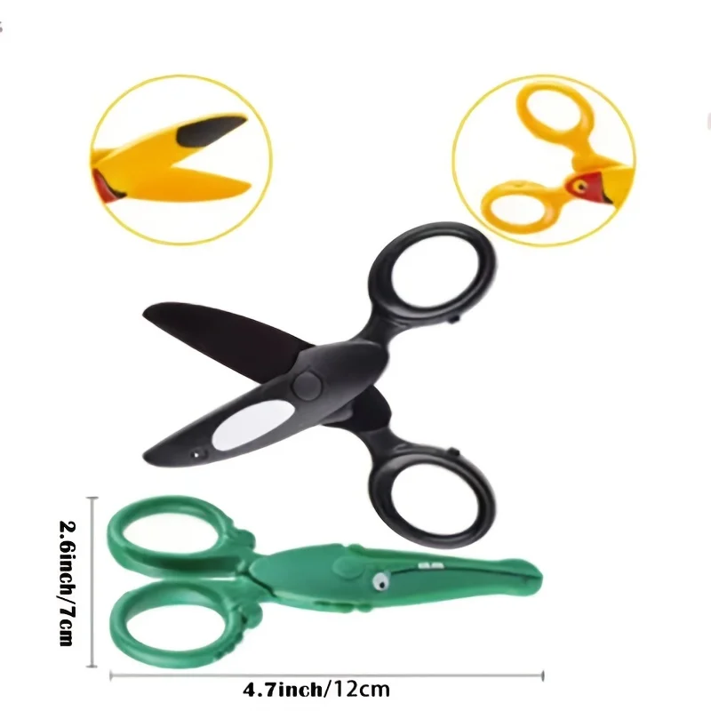 Preschool Training Scissors,Children Safety Pre-School Safety Scissors Art Craft Scissors